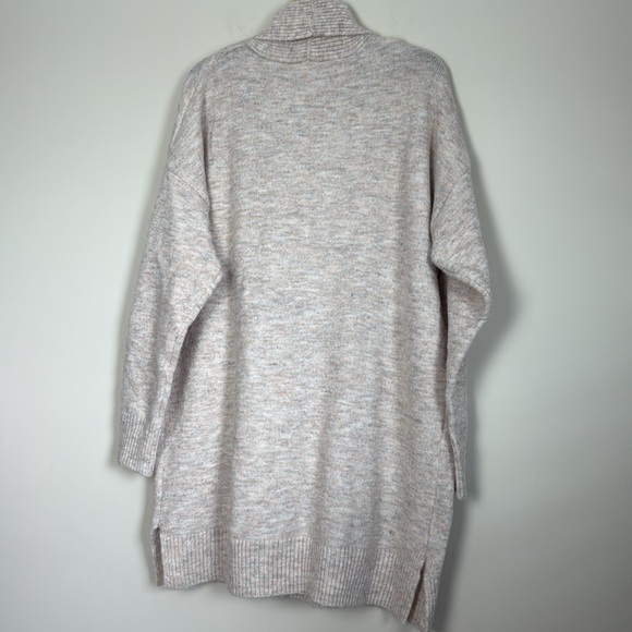 Time and Tru Beige Fuzzy Open Front Cardigan Sweater, Midweight, Size L - Picture 11 of 11